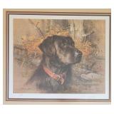 LE Framed Print ~ Black Lab Dog ~ by Ahett, 113/950