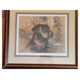 LE Framed Print ~ Black Lab Dog ~ by Ahett, 113/950