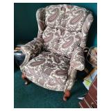 Bradington Young Paisley Wingback Recliner Arm Chairr
