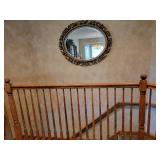 Large Gold Gilt Beveled Glass Wall Mirror