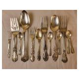 Sterling Silver Serving Spoon and Fork Collection ~ 558g