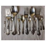 Sterling Silver Serving Spoon and Fork Collection ~ 558g