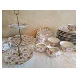 Lefton Chintz Luncheon Mahjong Service