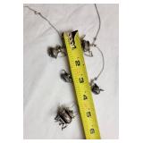 Whimsical Sterling Silver Tea Service Charm Necklace