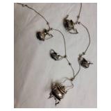 Whimsical Sterling Silver Tea Service Charm Necklace