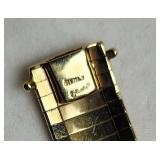 Italian 14k Yellow Gold Wide Ladies Bracelet ~ 25g