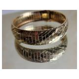 Italian 14k Yellow Gold Wide Ladies Bracelet ~ 25g