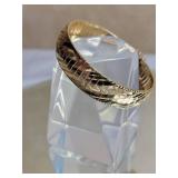 Italian 14k Yellow Gold Wide Ladies Bracelet ~ 25g