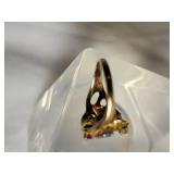 10k BHG Black Hills Gold Jeweled Ring ~ 4g, Sz 6