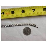 Sterling Silver 925 CZ Crystal Tennis Bracelet