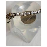 Sterling Silver 925 CZ Crystal Tennis Bracelet