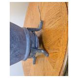 Rustic Jug Style Lamp with Footed Iron Base