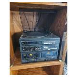 Quasar Audio System CS32 Turntable, Radio, Cassette)