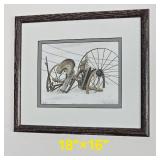 Watercolor Print of Jon Crane Walter A. Wood Singed 248/350