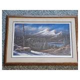 Professionally Framed Terry Redlin Master of the Valley Singed 2547/6800