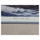 Professionally Framed Terry Redlin Master of the Valley Singed 2547/6800