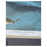 Professionally Framed Les Kouba Opening Day on Lake Mille Lacs Singed 4301