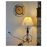 Contemporary Wire Décor Lamp & Clock