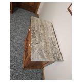 Beautiful Victorian Travertine Marble Top Warshstand