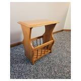 Primitive Oak Magazine Rack