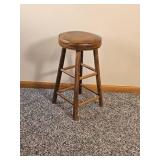 Faux Leather Shop Stool