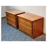 Low Two Drawer Nightstand