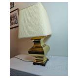 Vintage Italian Regency Brass Table Lamp
