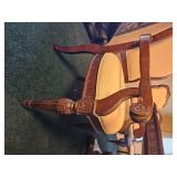 Stunning Jacobean Ornate Molding Dining Table & Bernhardt Set of Dining Chairs