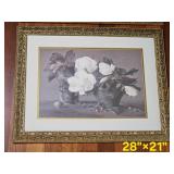 Print Magnolias with Hydrangeas Pair by Joe Anna Arnett