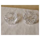 Waterford Crystal Carina Pattern 2 Candle Holders