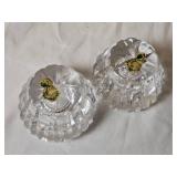 Waterford Crystal Carina Pattern 2 Candle Holders