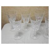 Waterford Crystal Lismore 7 Water Goblet Glasses