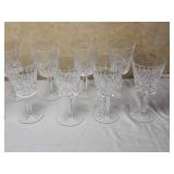 Waterford Crystal Lismore 7 Water Goblet Glasses