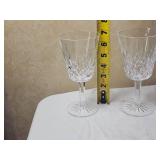 Waterford Crystal Lismore 7 Water Goblet Glasses