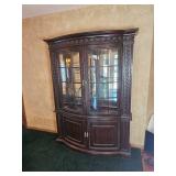 Bow Front Jacobean China Cabinet