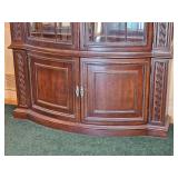 Bow Front Jacobean China Cabinet
