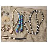Costume Jewelry Group Bobbles & Necklaces