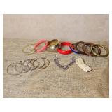 Costume Jewelry Group Bangles & Bracelets