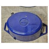 Vintage Color Cast Enamel 11 Dutch Oven