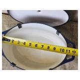 Vintage Color Cast Enamel 11 Dutch Oven