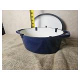 Vintage Color Cast Enamel 11 Dutch Oven