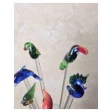 Art Glass Swizzle Stick Group