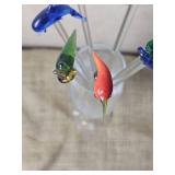 Art Glass Swizzle Stick Group