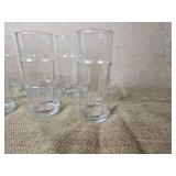 Vintage Libby Glass Bamboo Collings Glasses (8 Count)