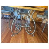 Kincaid Scrolled Iron Base Kitchenet Table & Chairs