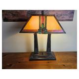 Tiffany-style Mission Prairie Corn Long Desk Lamp