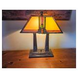 Tiffany-style Mission Prairie Corn Long Desk Lamp