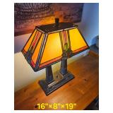 Tiffany-style Mission Prairie Corn Long Desk Lamp