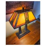 Tiffany-style Mission Prairie Corn Long Desk Lamp