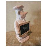 Playful Chalkboard Pig Cheff 25 Tall